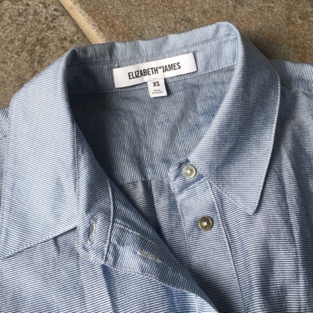 Elizabeth and James button down